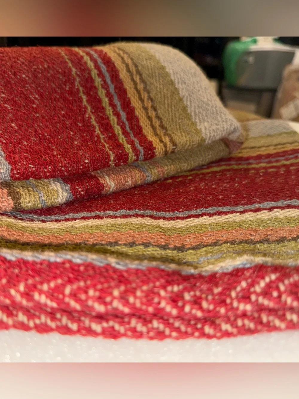 Rare! New Pottery Barn Serape Stripe Kilim Pillow Cover Set/3, 22” and 14X36”